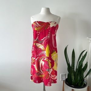 L. K. Bennett London Babol Floral Print Silk Dress Size 8 NWT